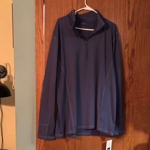 Men's Blue Quarter-Zip Sweatshirt